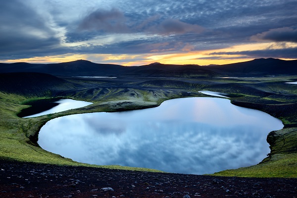 Veidivotn Lake, Highlands of Iceland