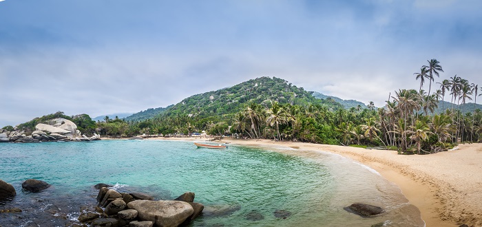 Panoramic view of Beach at Cabo San Juan - Tayrona Natural Natio