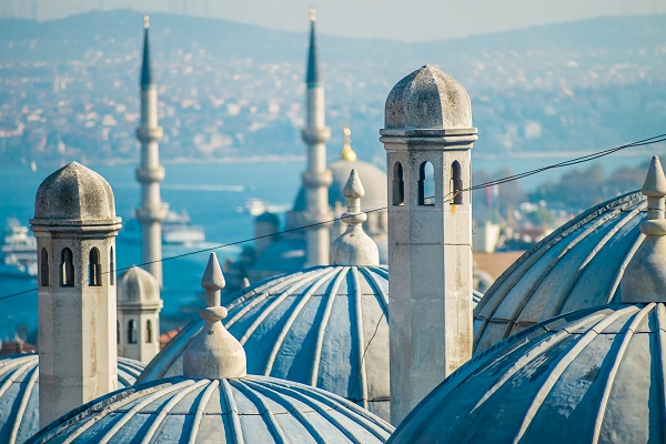 The beautiful Süleymaniye mosque in Istanbul, Turkey